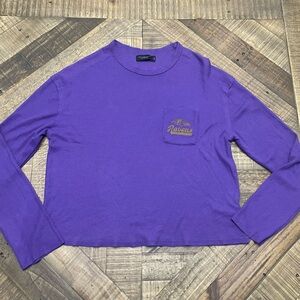 Junk Food Clothing Vibrant Purple Baltimore Ravons Knit Top